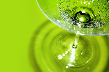 This macro photo of a martini glass speaks to the theme ... Wine and Spirits.  Photographer unknown.